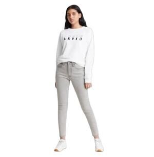 Levi's Women's Light Gray High Rise Button Fly Skinny 501 Jeans Size 27